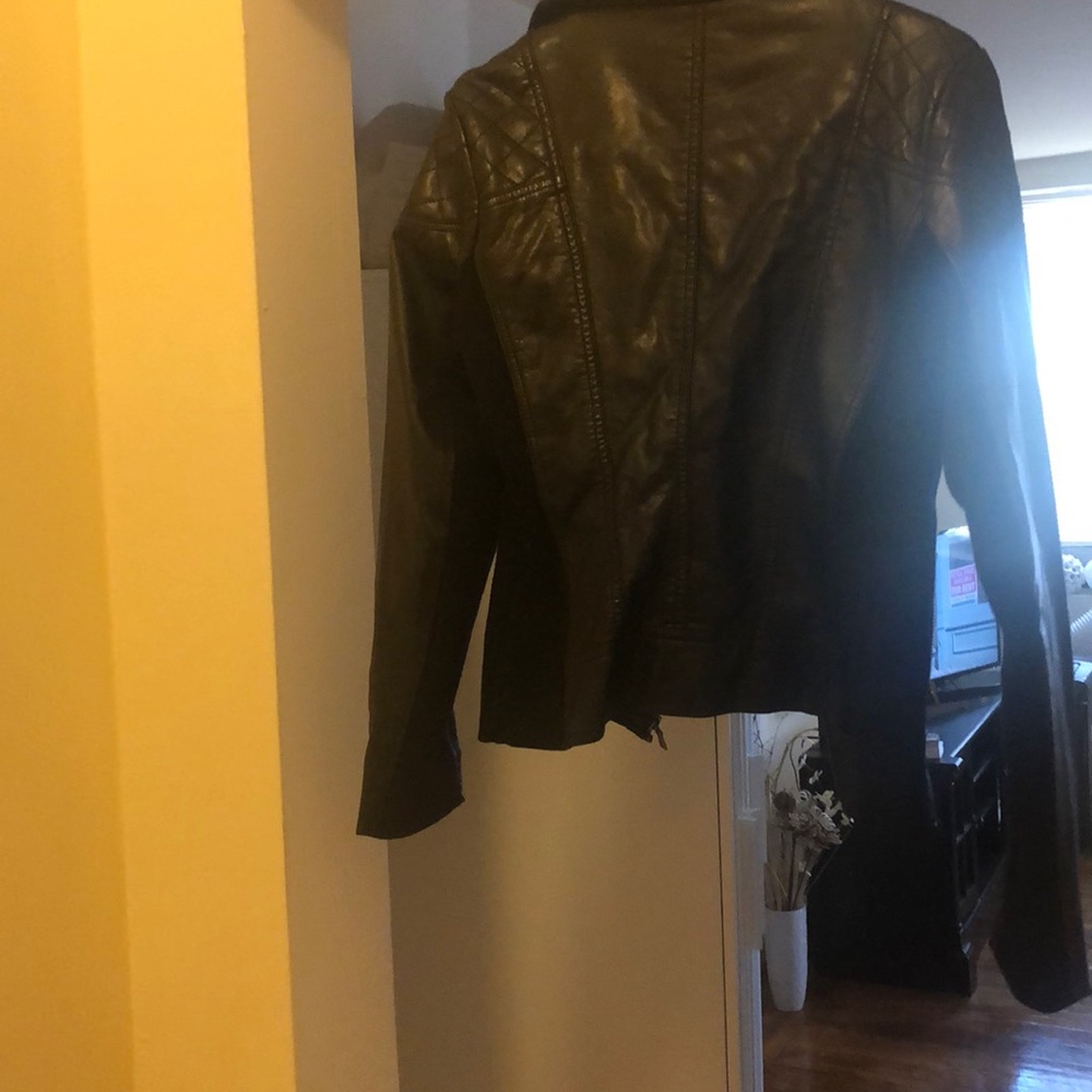 Faux leather jacket